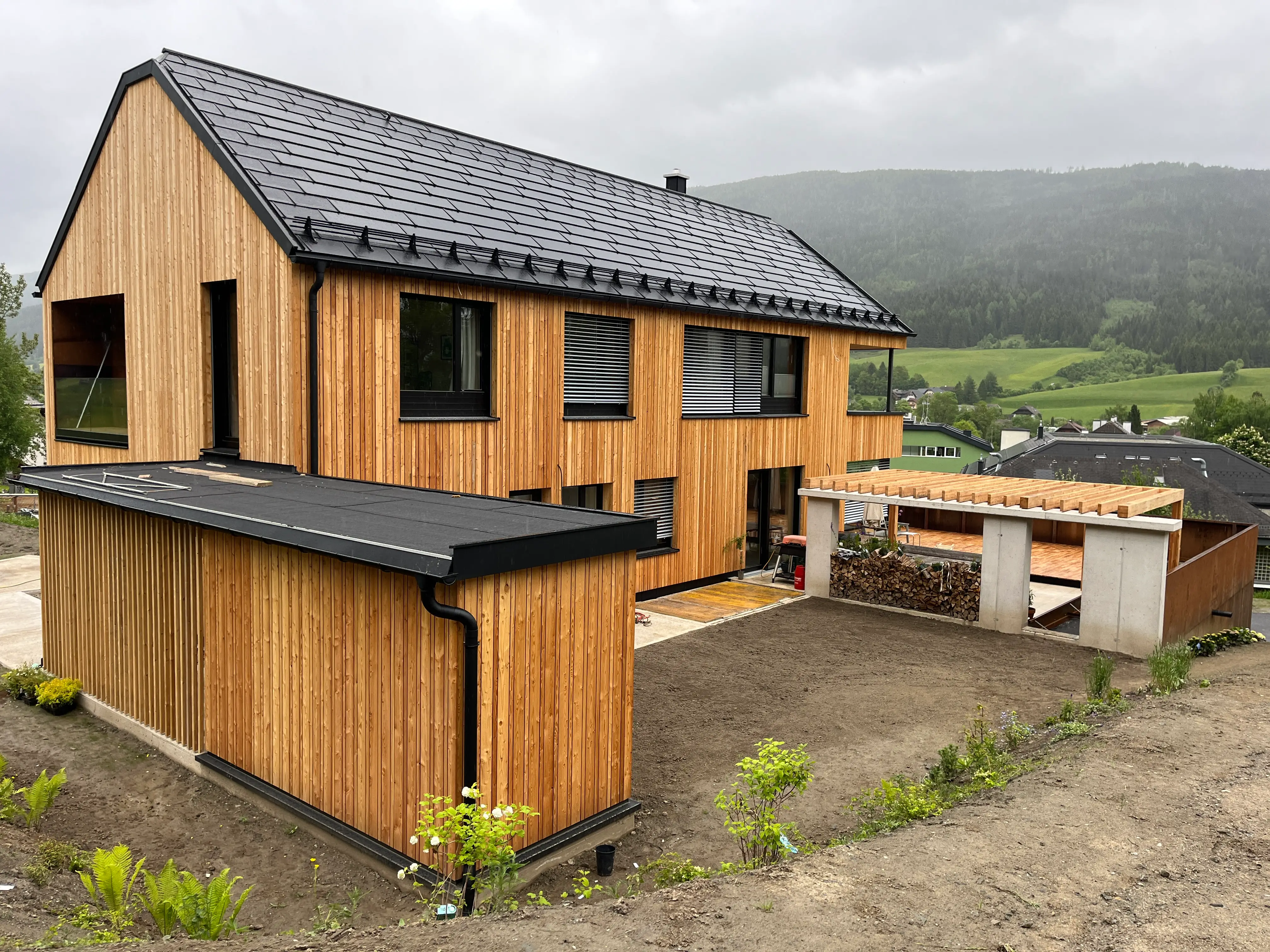 Bild für moderne Holzbau und Konstruktion