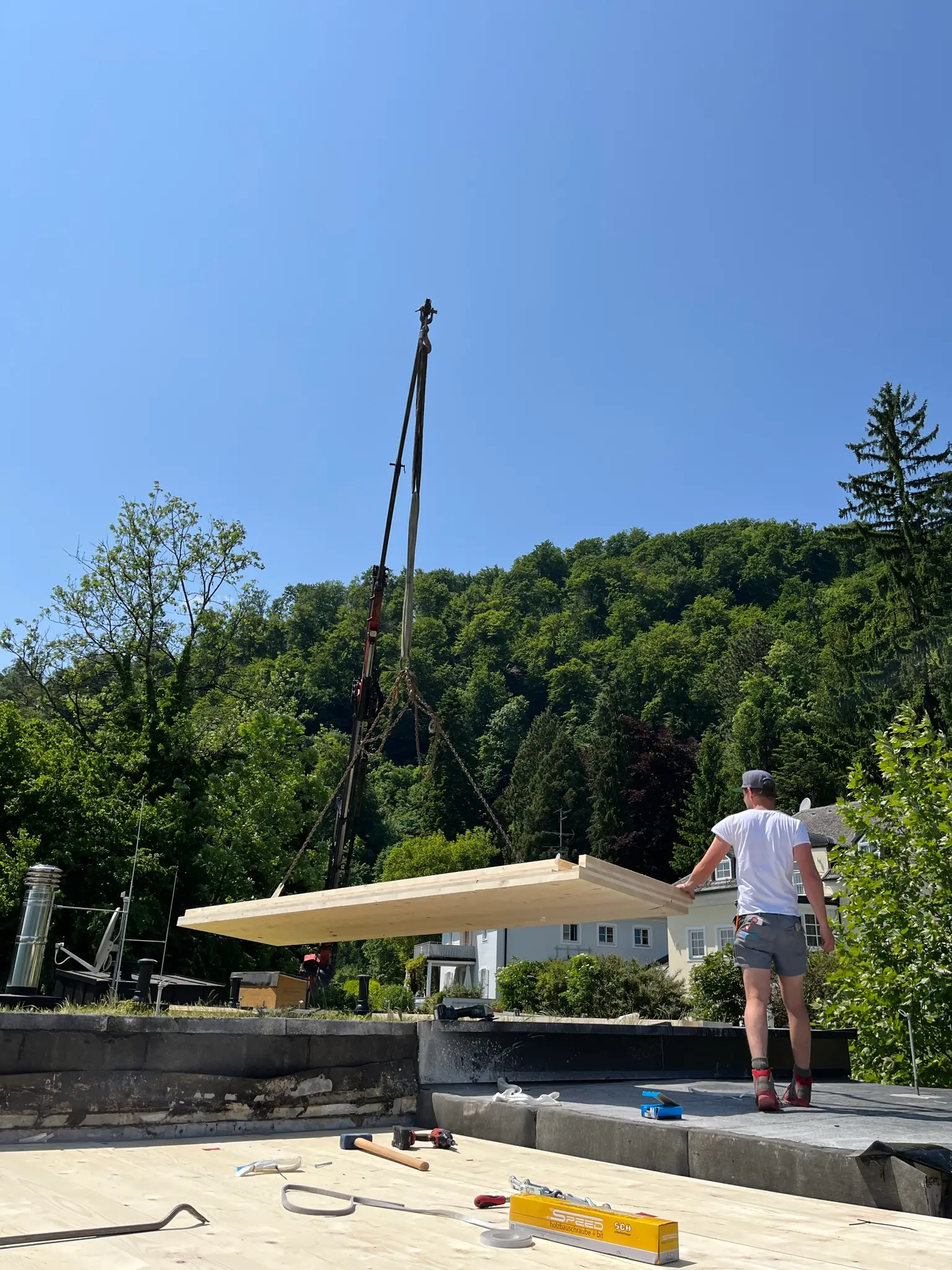 Massiver Holzdachstuhl – robust und langlebig konstruiert